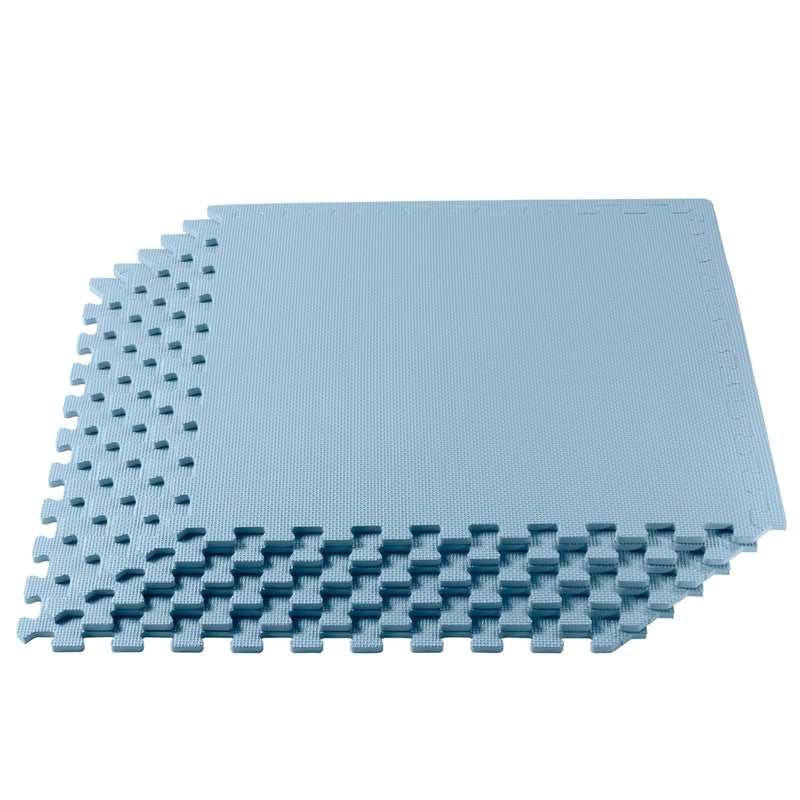 We Sell Mats نحن نبيع حصائر بسماكة 3/8 بوصة حصيرة تمارين متعددة الاستخدامات مع رغوة EVA، بلاط متشابك، مضاد للإرهاق للاستخدام في المنزل أو الصالة الرياضية، 24 بوصة × 24 بوصة - Image 1